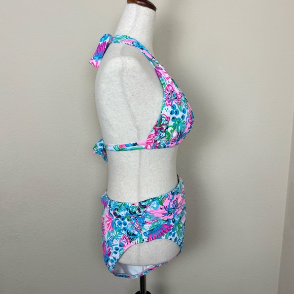 Lilly Pulitzer Pink and Blue Floral Bikini - Picture 9 of 16